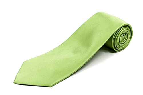 100% Silk Extra Long Premium Tie for Big and Tall Men - Solid Color Mens Necktie - Wedding Tie - 63” XL or 70” XXL