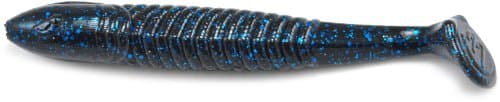 Bruiser Super Swimmer Bait, Black Blue Flake