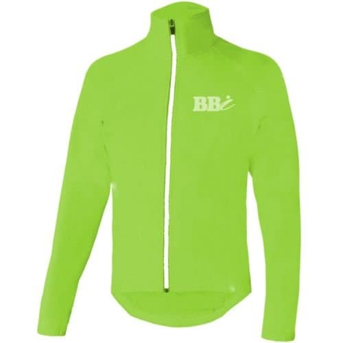 BBI Cycling Rain Jacket Waterproof High Visibility Running Top Jogging HI Viz Rain Cover Men/Woman (XX-Large) Green