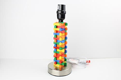 Funky Kids Bedroom Accent Lamp Built with Lego Bricks