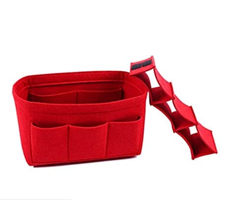 Felt Purse & Bag in Bag Organizer Insert/Multi-Pocket Handbag Shaper-Fit LV Speedy Neverfull Longchamp Tote(7 Colors)