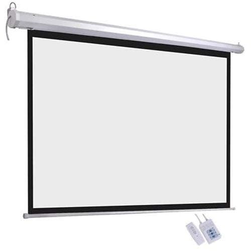 4:3 Projector Screen, The Home Novo 100" Inch 4:3 Projector Screen Electric Motorized Remote Control Cinema Theater