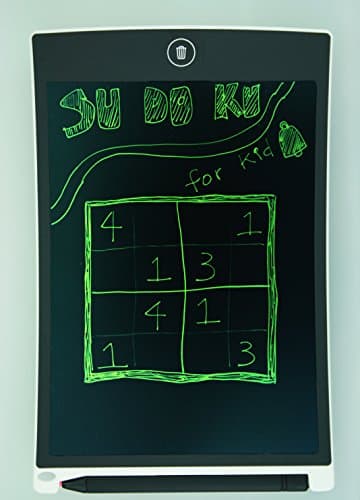 Altruist MultiPurpose LCD e-Writing Board, also Inkless Drawing/Memo Pads or Paperless Noting/Planning Boards (8.5-inch, White)