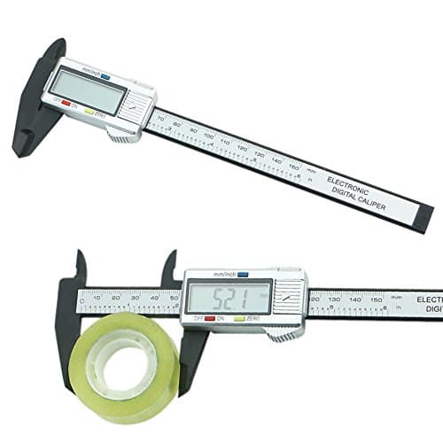 150mm 6" LCD Digital Electronic Carbon Fiber Vernier Caliper Micrometer Gauge