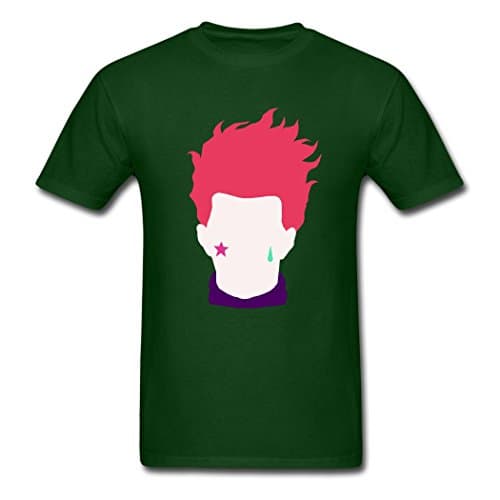 HunterxHunter Hisoka Head Top Sky 1 New Stlye Forest green Adult Boy's T-Shirt Small