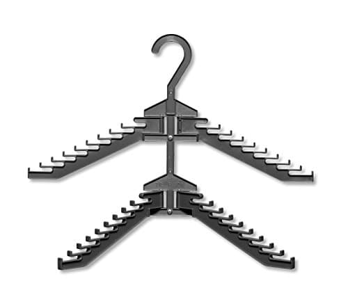 tie rack scarf hanger organizer men (grey) consonan multi-purpose 36