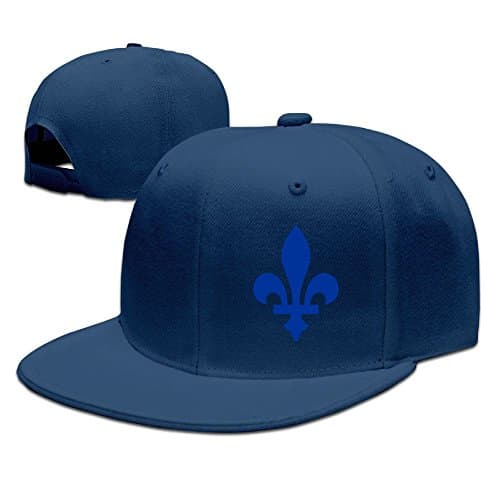 Baseball-caps MOLLYY Jpfle Fleur De Lis Du Drapeau Du qu Bec Unisex Street Dance Personalization Snapback Adjustable Hip-Hop Hats Navy