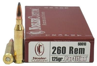 Nosler 260Rem 125Gr Pt 20/200