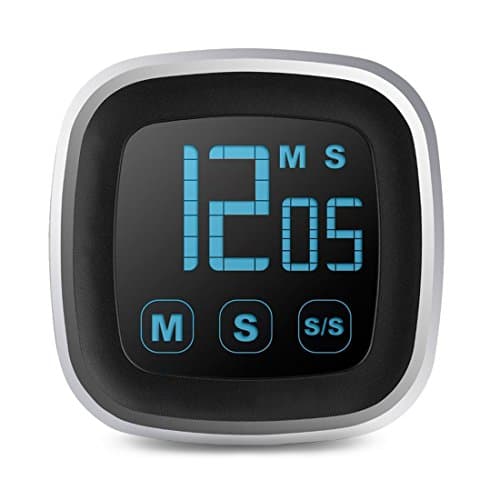 SuBleer Digital Kitchen Timer,Big Digits,Loud Alarm and Magnetic Backing Stand with Clear LCD Display for kitchen cooking homework sports experiments noon break ect(1 Pack, Not Included Battery)