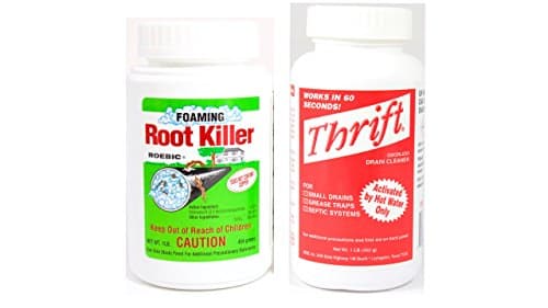 Thrift T-100 Drain Cleaner & Roebic Foaming Root Killer