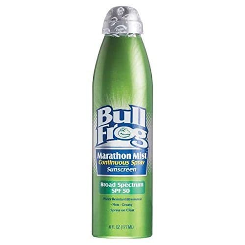 Bull Frog Spf 50 Marathon Mist Continuous Spray Sunscreen 6oz by Bull Frog