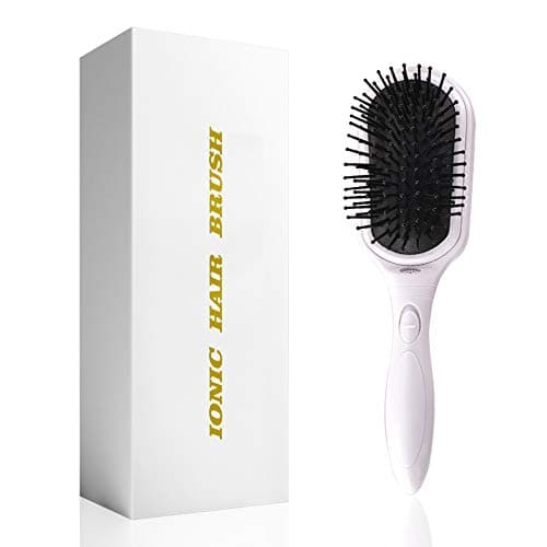 Negative Ionic Hair Brush,Detachable Paddle Brush for Thick Hair Fast Natural Straight Styling, Professional Anti Static Detangler brush for Frizz-Free Hair Care