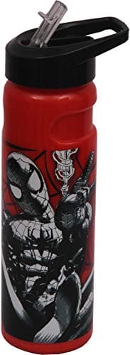 H M International Marvel Spider Man Plastic Insulated Sipper Bottle, 500Ml, Multicolour (Hmrpsb 00737-Spm)