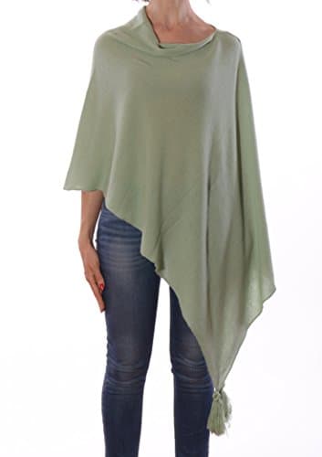 Tassel Poncho 100% Cashmere