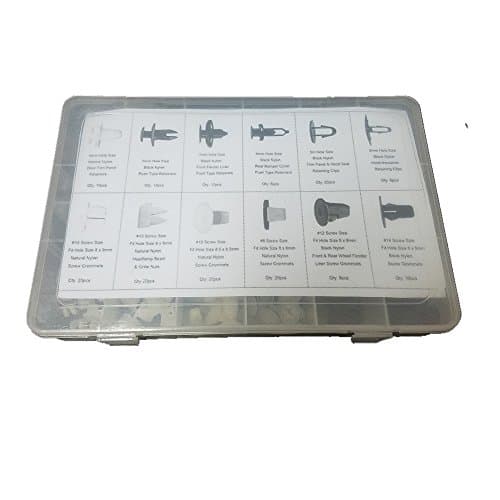 Sky Seeker 166 pcs Trim Clips Set Most Popular Sizes & Applications with Free Fastener Remover for Toyota Honda and Mazda