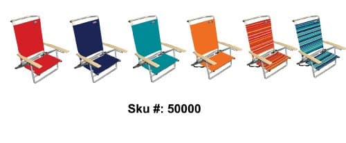 JGRC Lay-Flat 5-Position Aluminum Beach Chair
