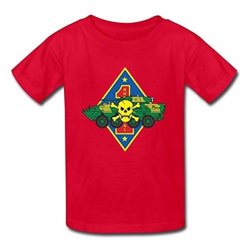 1st Light Armored Reconnaissance Battalion Logo Baby's Tee 6 M Red
