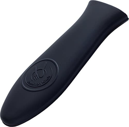 HAMILTON KITCH Premium Silicone Heat Resistant Hot Handle Holder for Cast Iron Frying Pans, Ceramic Or Enameled Cookware Handles (Black)