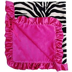 Baby Bella Moma Stroller Blanket -Zebra Hot Pink