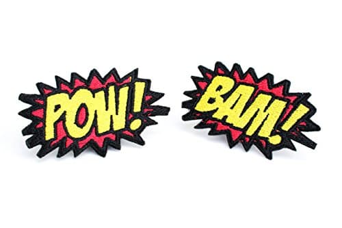 BAM! POW! Comic Book Burst Hair Clips.