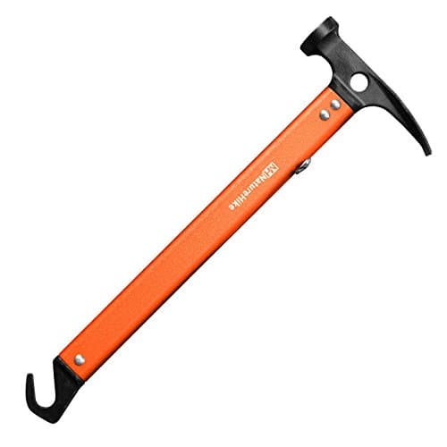 Naturehike Camping Hammer Multi-function Aluminum Outdoor Hammer Tent Stake Hammer (Orange)