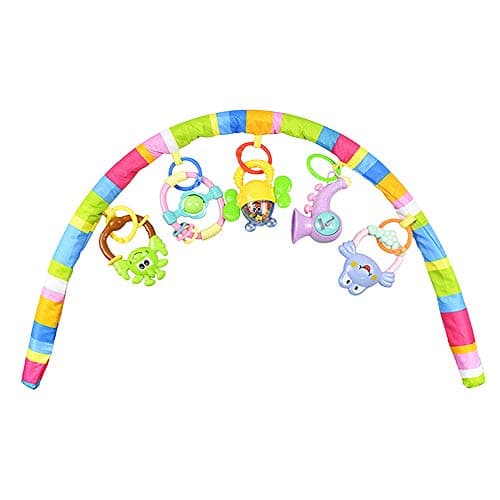Epaynetwork Stroller Hanging Toys, Stroller Arch Toy,Cot Winding Cradle Baby Play Bed Bell Pendant Rattles Mobile Detachable Bed Toys