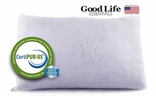 Good Life Essentials Shredded Memory Foam Pillow with Bamboo Cover- King by Good Life Essentials