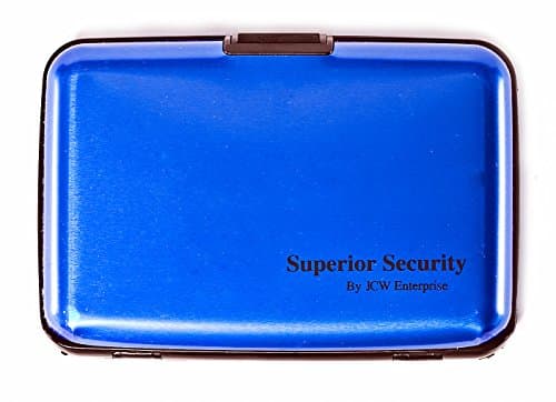 The Original "Superior Security" RFID Blocking aluminum wallet protection for all your bank, credit, ID, ATM cards