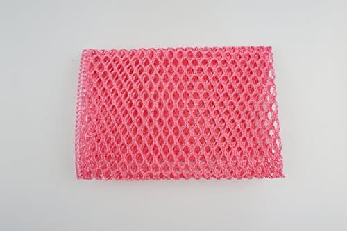 Mesh Net Dish Wash Scrubber Scourer (Pink, Normal 3pcs)