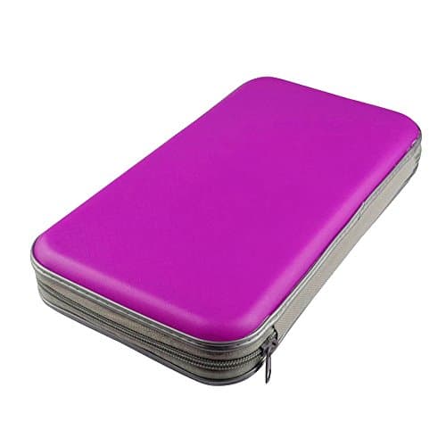 CD / DVD Case , Superiorbuy 80 Capacity CD DVD Wallets Storage Hard Plastic Organizer Purple