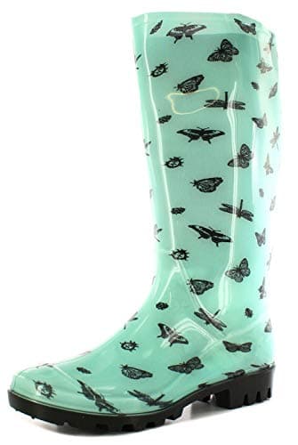 Briers Bugslife Womens Synthetic Material Wellies Light Blue