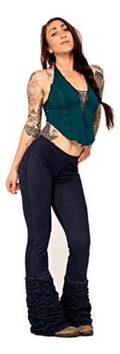 Jeans Lycra Ruffle Flares (Large)