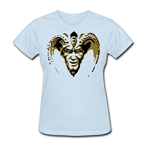 TAUYOP Women's Devil T-shirts SkyBlue M