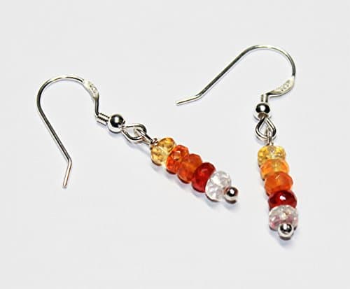 Ombre Shaded Mexican Fire Opal Earrings