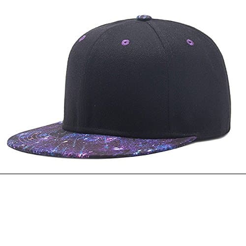 Men Classic Baseball Cap Plain Polo Cool Sporting Flat Snap Hat with Adjustable Velcro Backclosure