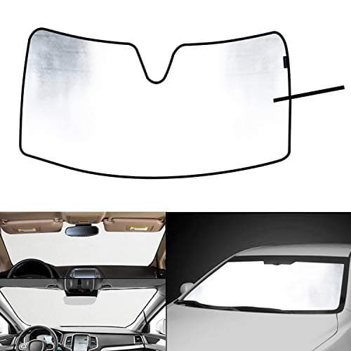 WINUNITE Front Windshield Sunshade Sun shade 2009-2018 Dodge Ram 1500 RAM Heat Shield Windshield Custom-fit Sunshade Sun Visor Mat