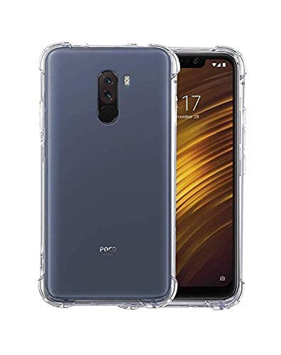 X wox Corner Protection Bumper Back Cover for Xiaomi Poco Pocophone F1 (Transparent)