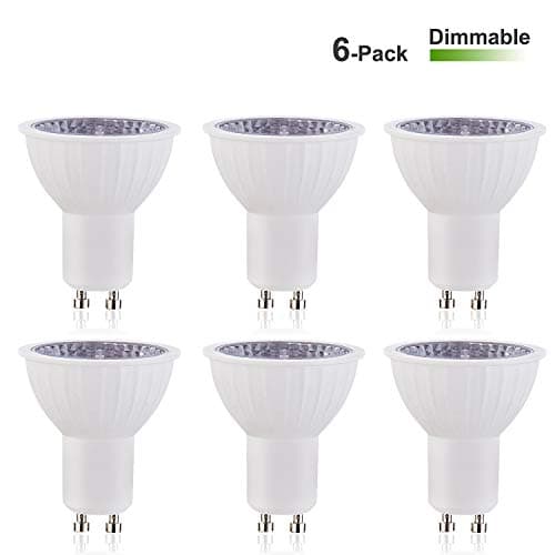 GU10 LED Bulbs Dimmable, 3W GU10 LED Bulbs(30W Equivalent), 2700K Warm White 120V 300 Lumen - GU10 LED Spotlight Bulb, 6 Pack