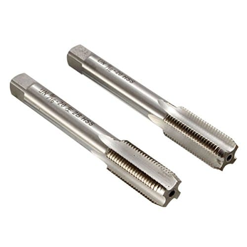 KISENG 2pcs 9/16-20 TPI Right/Left Hand Tap HSS Thread Tap