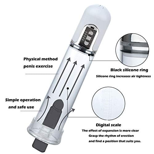 WNYY 12inch Tshirt USB Charging Vacuum Suction Pump Length Training Device