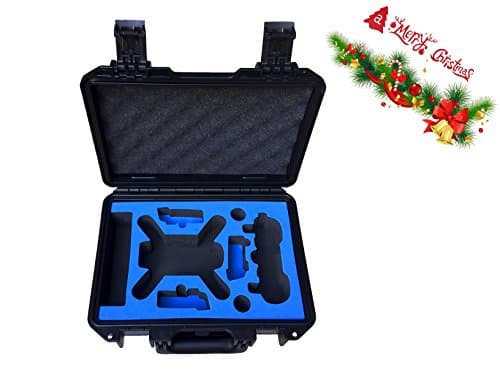 Protective Carrying Case for DJI Spark Drone, Portable Traveling Hard Case for Spark Quadcopter and Accessories-Props, Charger, 3 Batteries, Remote Controller, Cables and Other Items-KIMHY