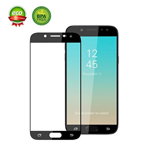 ChuangSiAo Galaxy J5 Pro Tempered Glass Screen Protector, 3D Curved Glass,9H Hardness Tempered Glass Screen Protector Anti-Scratch For Samsung Galaxy J5 Pro (Black)