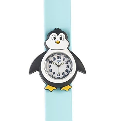 Children Watch-3D animals-Multi colour-Easy to read clock-Fashion watches-Time teaching-Children Boys Girls-Splash resistant-Easy snap-on wrist watches-Perfect birthday gifts Christmas gift (Penguin Watch)