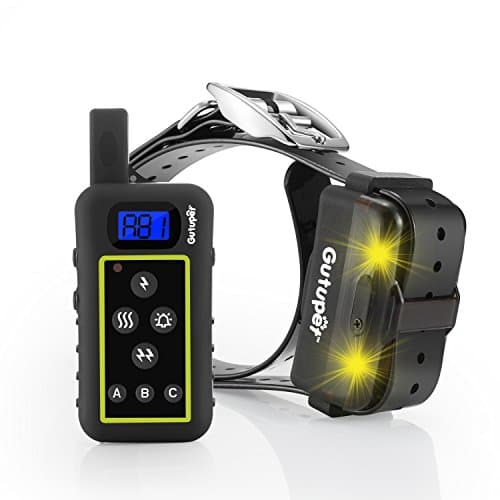 Dog Training Collar with Remote, Gutupet 2000 Yards Range Dog Shock Collar for Large Dogs with LED Feature, Waterproof Electric Collar, Anti Bark Collar - Dogs Over 10 lbs