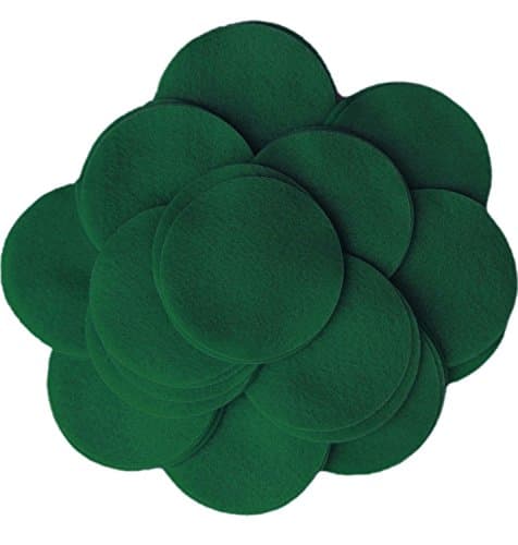 Playfully Ever After Dark Green Craft Felt Circles (3 Inch - 30pc)