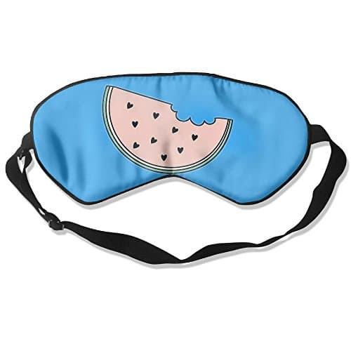 Bdna Comfortable Sleep Eyes Masks Pink Watermelon Pattern Sleeping Mask For Travelling, Night Noon Nap, Mediation Or Yoga