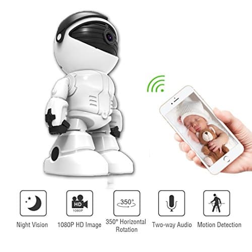 Waton Camer Wireless IP Indoor Security Surveillance System1020p HD Night Vision, Remote Monitor , Android App - Cloud Service Available
