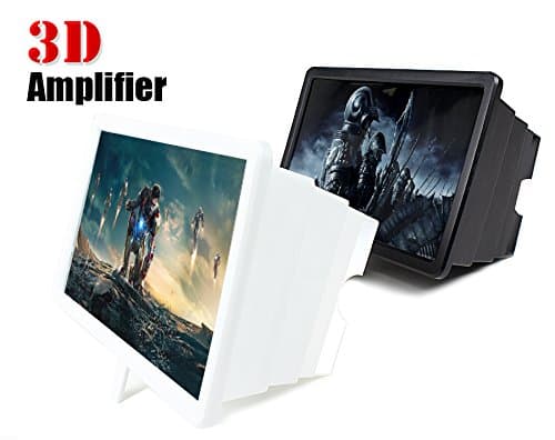 Foldable Hoder Magnifier 3D Screen HD Video Amplifier Suitable White