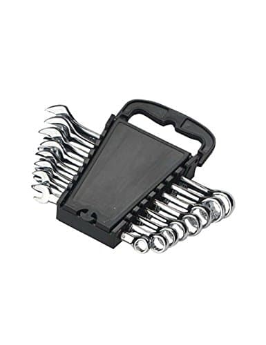 Wrench Set, Combination Wrenches Chrome Vanadium Steel Alloy Forging, 8 Pieces, including Organizer Bag