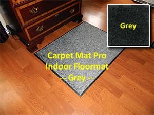 Walk Off Entry Floor Mat - Carpet Mat Pro - 3' x 9' - Grey - Non Skid Indoor Runner Matting